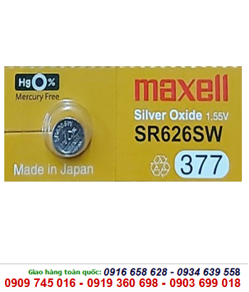 Pin Maxell SR626SW/377 silver oxide 1.55V chính hãng Maxell Nhật